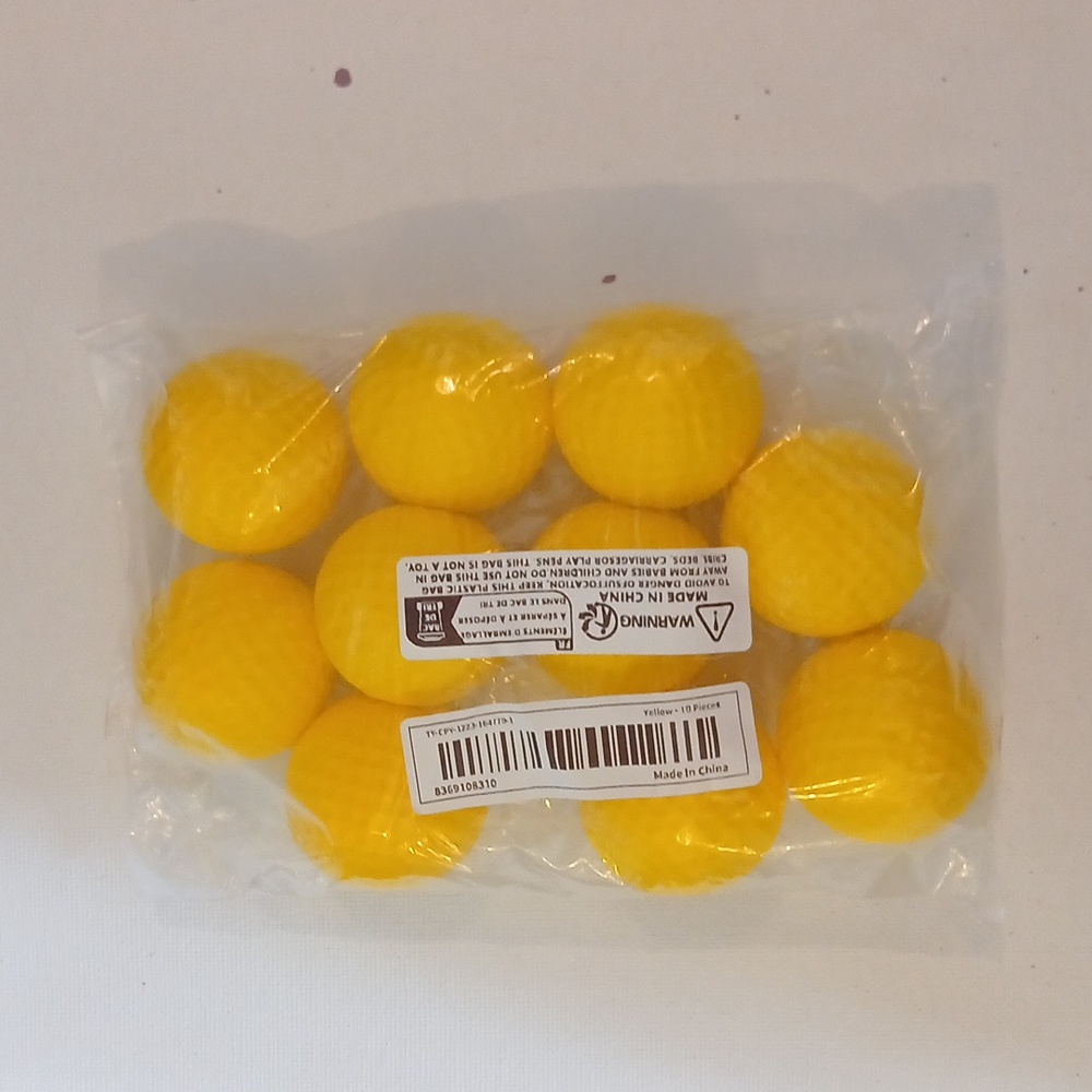 Practice foam golf balls